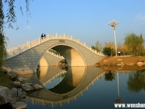 汶上蓮花湖的橋