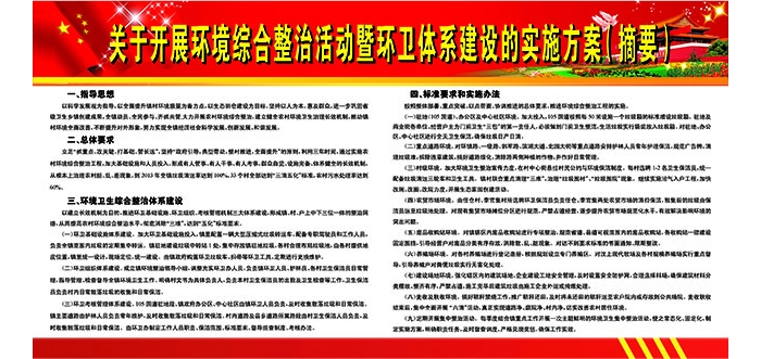 汶上縣關(guān)于開展環(huán)境綜合整治活動暨環(huán)衛(wèi)體系建設的實施方案（摘要）