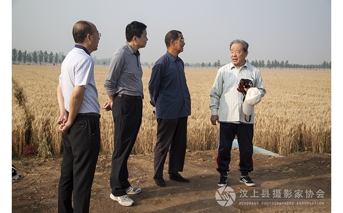 濟(jì)寧市老攝協(xié)主席韓筆祥來汶上縣視察麥?zhǔn)涨闆r